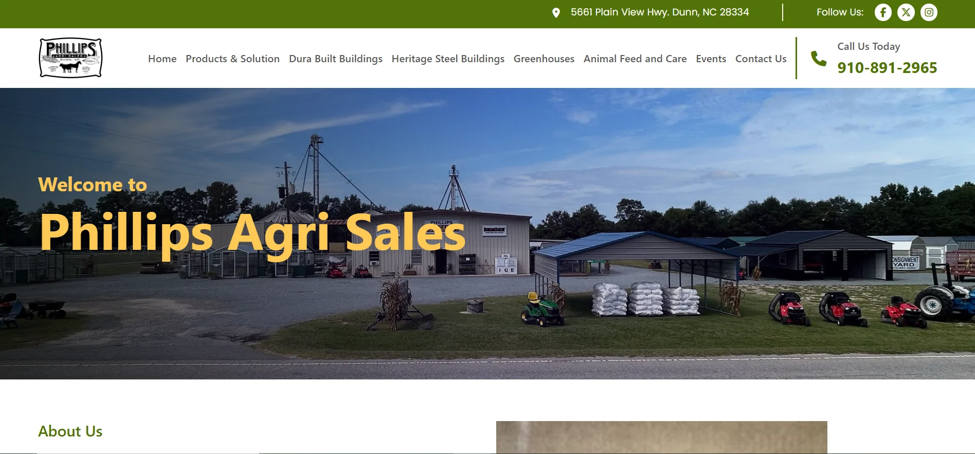 Phillips Agri Sales Website